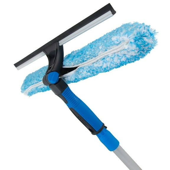 Unger Professional 981660 2-In-1 Window Cleaner, 18 in L Head, Plastic Head, 3.54 in L