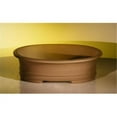 thumbnail image 1 of Unglazed Ceramic Bonsai Pot, Tan - Oval, 1 of 1