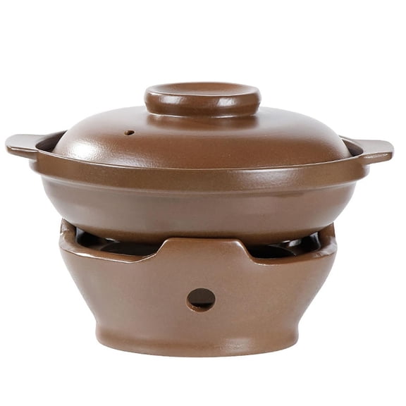 Unglazed Terracotta Ceramic Casserole Dish, Clay Pot, Earthen Pot Cookware with Lid for Dinner and Party, Stockpot for Rice Hot Pot