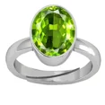 thumbnail image 1 of Unheated Natural 6.25 Ratti Peridot Stone Ring For Women'S-B0DQJJ, 1 of 7