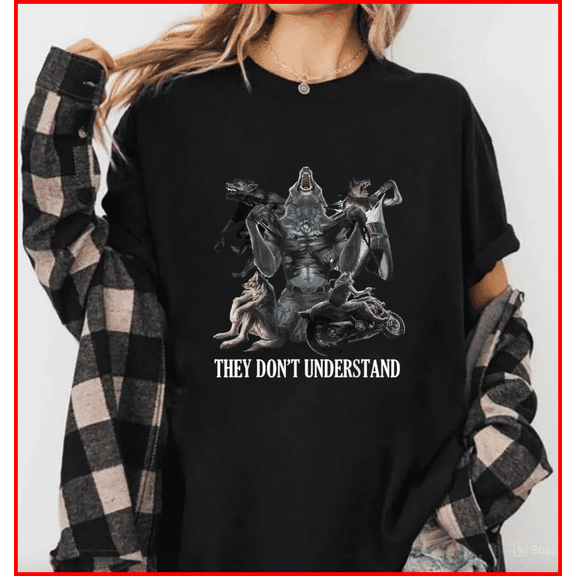 Unhinged Sigma Wolf Meme Funny Cursed Internet Graphic Alpha Wolf Unisex T-Shirt, S-5XL