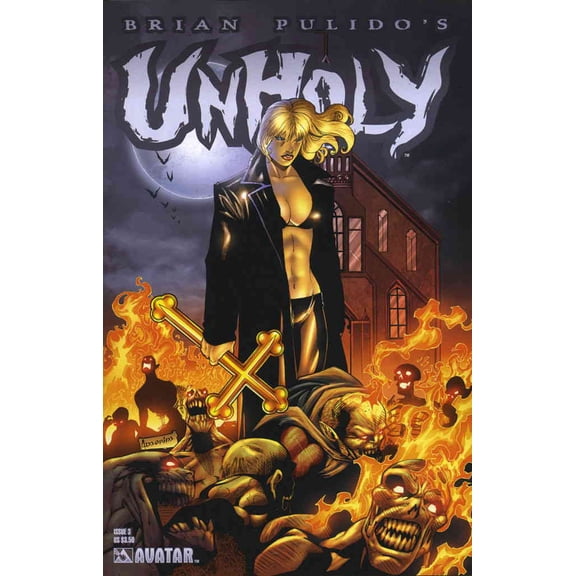 Unholy (Brian Pulido's ) #3A VF ; Avatar Comic Book