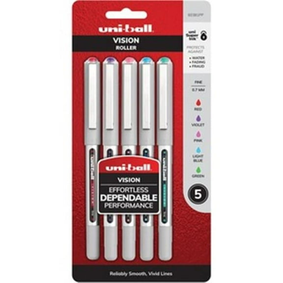 Uni-Ball 0.5 mm Vision Needle Rollerball Pens - Pack of 144