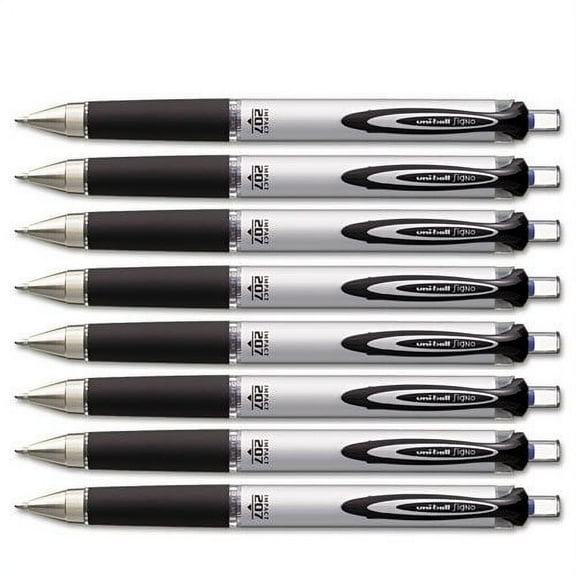 Uni-Ball Impact Retractable Gel Ink Pen, Blue Ink, 8 Pens (65871)
