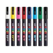 Uni-Ball Posca Fine Bullet Tip Permanent Specialty Marker, Assorted Color - Pack of 8