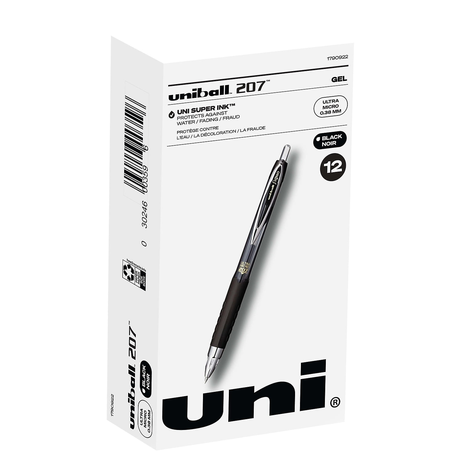 Uni-ball Style Fit Ultra Slim 0.38 - Black Ink — La Petite Cute Shop
