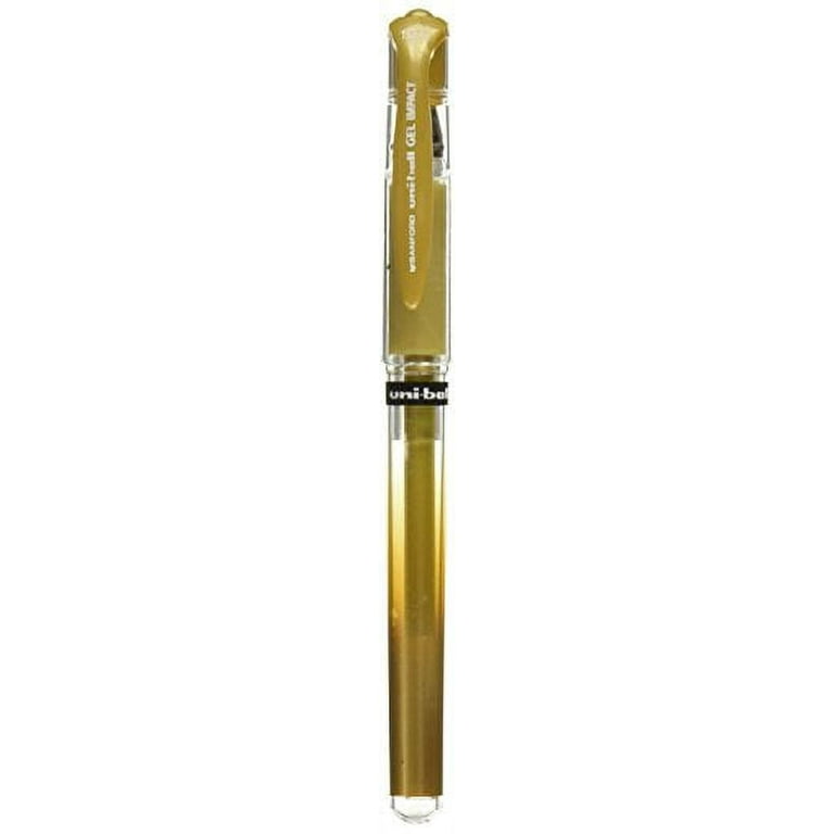 Uni-Ball SAN - Uniball Gel Impact Pen, 1.0 mm, Metallic Gold (60767)