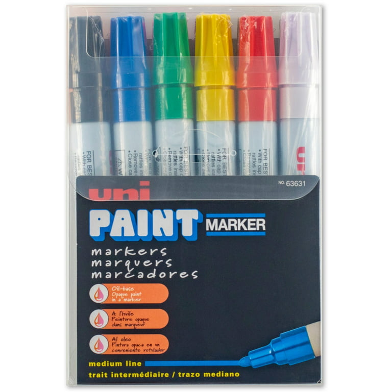  Uni-Paint Markers, Medium Point, Assorted Colors, 12-Count :  Arts, Crafts & Sewing