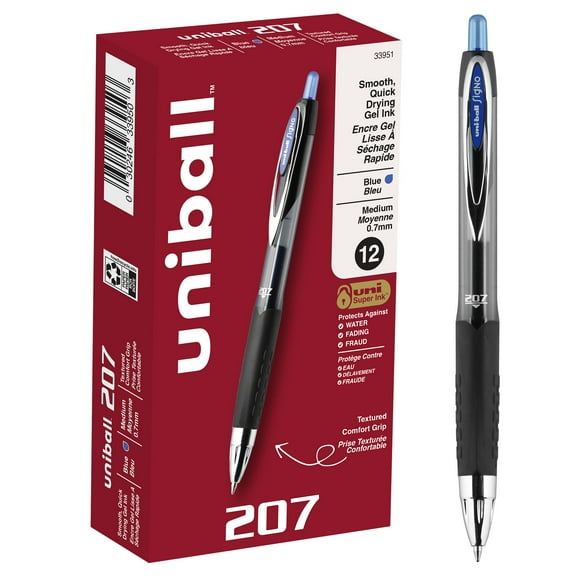 Uni-Ball Signo 207 Retractable Gel Pens