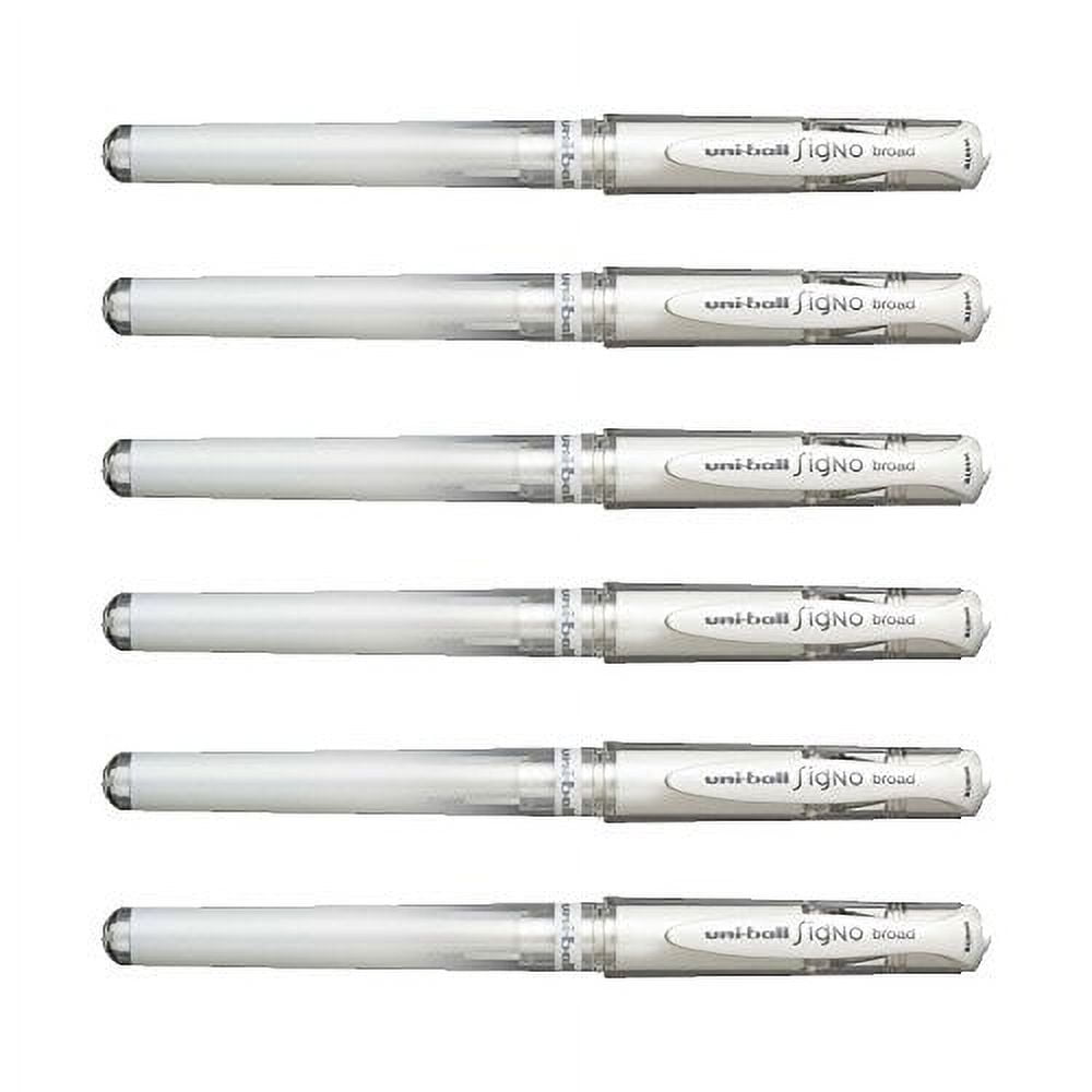 Uni ball signo broad white gel pen Clearance