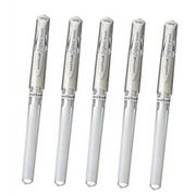 قلم تأثير جل نقطة عريضة Uni-Ball Signo White Ink-1.0mm مجموعة قيمة 5