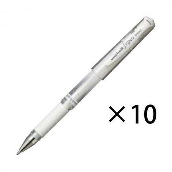 Uni Ball Signo Um-153 Gel Impact Pen Open Stock, White, 10 Pens Per Pack