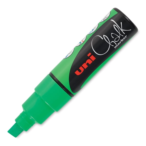 Uni-Ball Uni Chalk Marker - Fluorescent Green, 8 mm