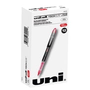Uni-Ball Vision Elite Rollerball Pen, Refillable, 0.5mm, Red Ink - Lot of 12
