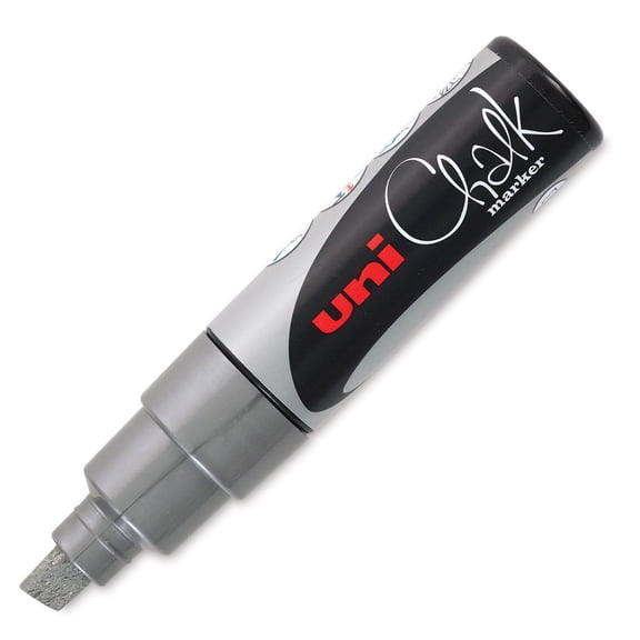 Uni Chalk Marker - Silver, 8 mm