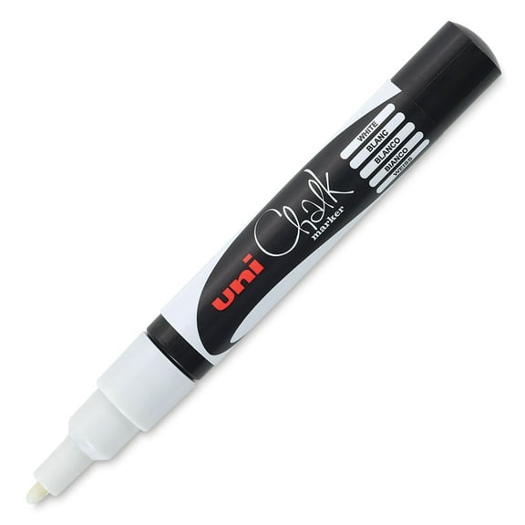 Uni Chalk Marker - White, 1.3 mm