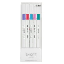 Uniball EMOTT Fineliner Marker Pens, Micro Point (0.4mm), Assorted Passion  Colors, 5 Count 
