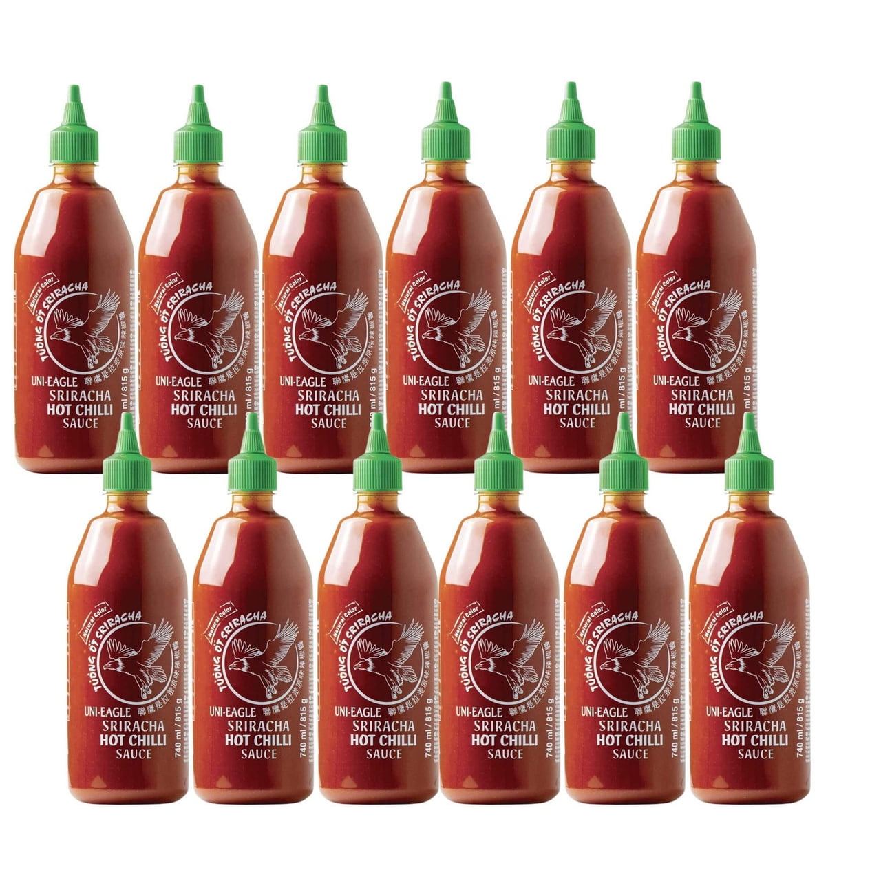 Uni Eagle Sriracha Hot Chilli Sauce 740ml/25 oz 12 Pack Authentic