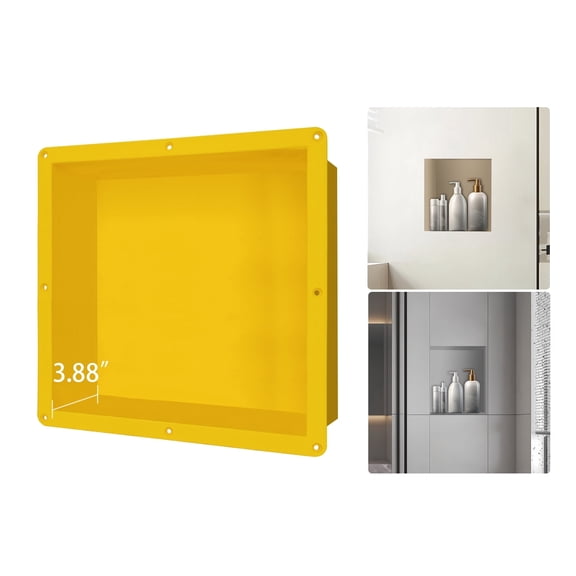 Uni-Green Single Shower Niche Tile-Ready Waterproof ABS for Recessed Bathroom Installation