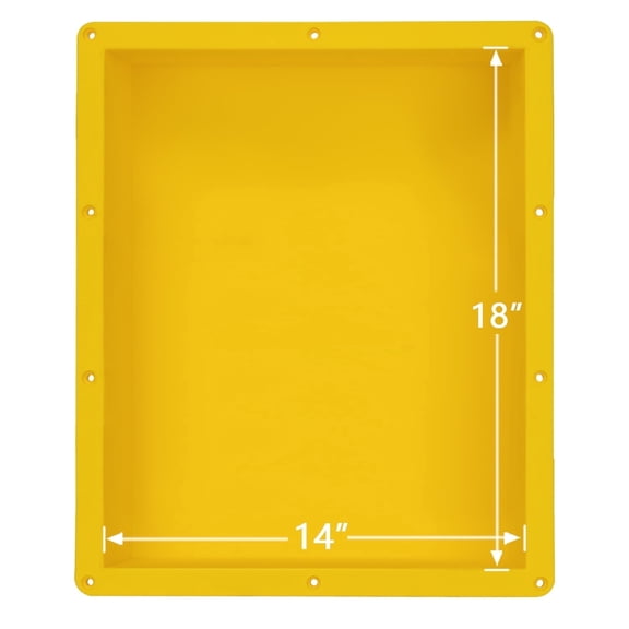 Uni-Green 16"x20" ABS Shower Niche, Waterproof Recessed Shelf Ready for Tile Installation