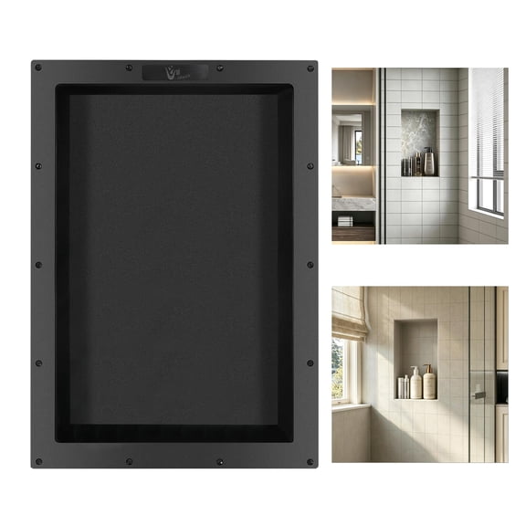 Uni-Green 17x25 inch ABS Plastic Shower Niche Ready to Tile Waterproof Bathroom Wall Insert