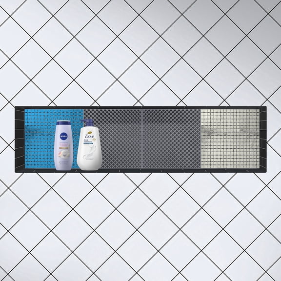 Uni-Green Large Shower Niche Ready to Tile "14X50" with 4pcs Mosaic Mesh Backing Sheets