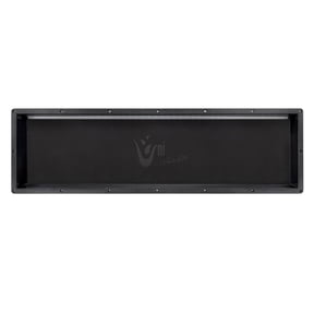 Uni-Green 14" x 50" Matte Black Waterproof LED Shower Niche with Slope Drainage ABS Built-In Recessed Bathroom Wall Shelf