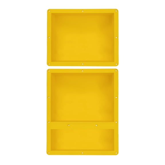 Uni-Green Tile-Ready 16x34 Double Layer Shower Niche, Waterproof Built-In Bathroom Wall Shelf, Easy Installation