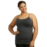 Uni Hosiery Co. CM900XFREEDG Sofra Ladies Poly Camisole Plus Size - Dark Gray