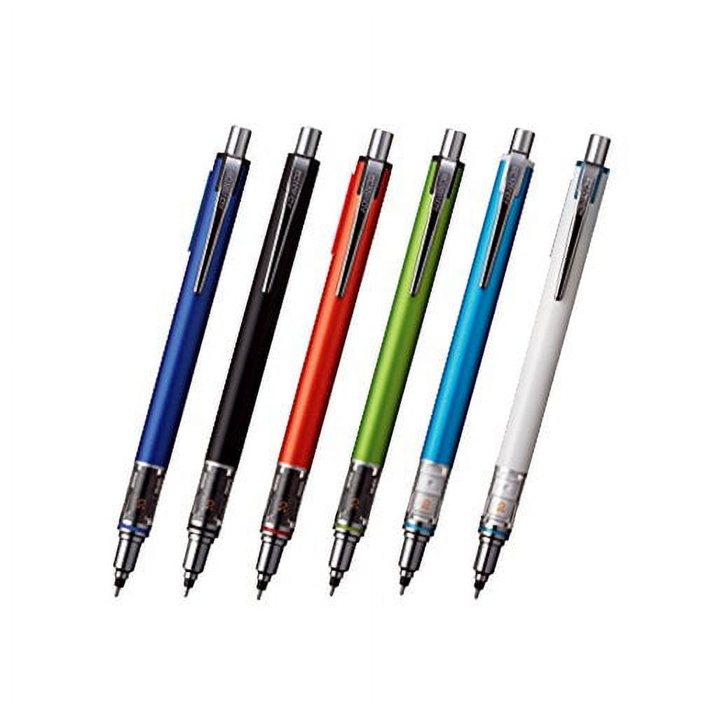 Uni Mechanical Pencil Kurutoga Advance 0.5mm 6-Pencil Bundle Set , Navy  M55591P.9 , Black M55591P.24 , Red M55591P.15 , Lime Green M55591P.5 , Blue  M55591P.33 , White M55591P.1 