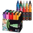 thumbnail image 1 of Uni POSCA PC-8K Water-Based Markers, Broad Tip (8mm), Assorted Ink Colors, 15 Count, 1 of 8