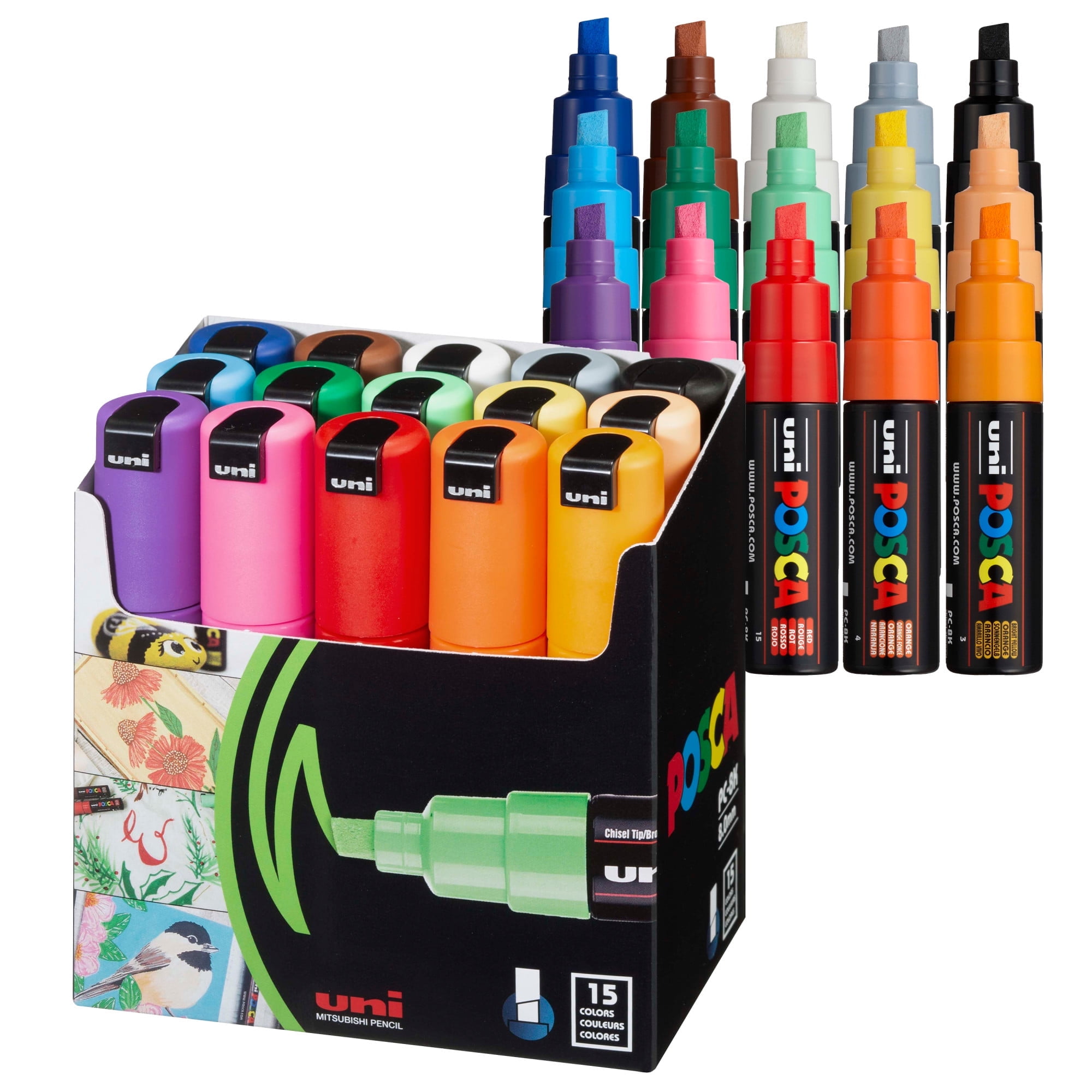 Free Shipping! Uni POSCA PC-8K Water-Based Markers, Broad