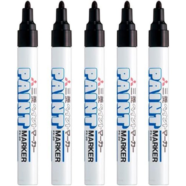 UniPaint Oil Based Paint Marker 5 Pens Bundle Set Multi surface