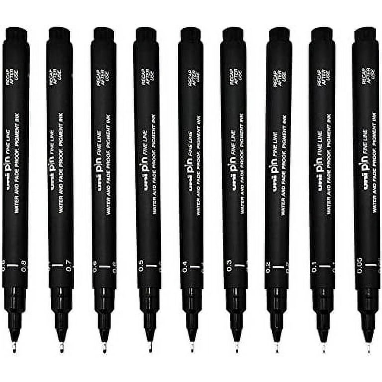 Uni Pin Drawing Pen Fineliner Ultra Fine Line Marker in Black