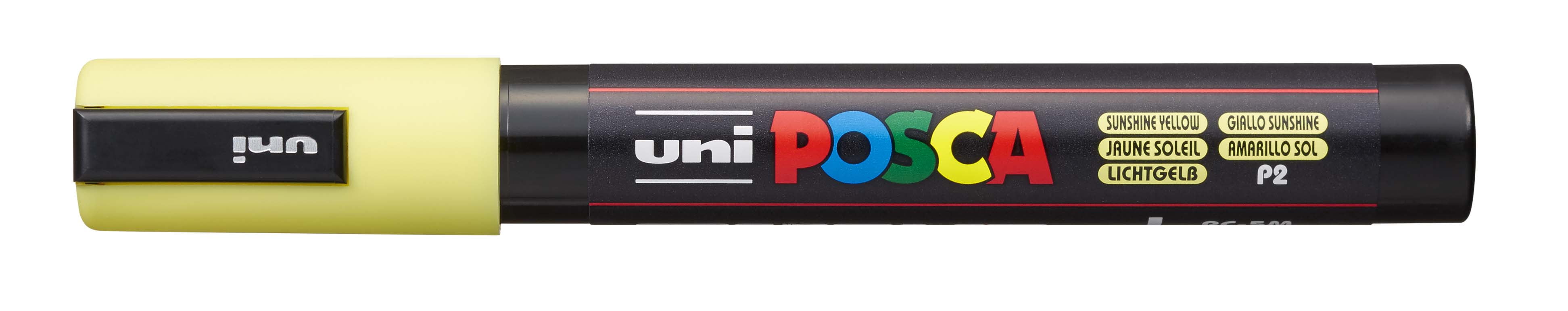 Sunshine Posca Uni Posca Paint Marker - Sunshine Yellow, Bullet Tip, 2.5 mm - Walmart.com