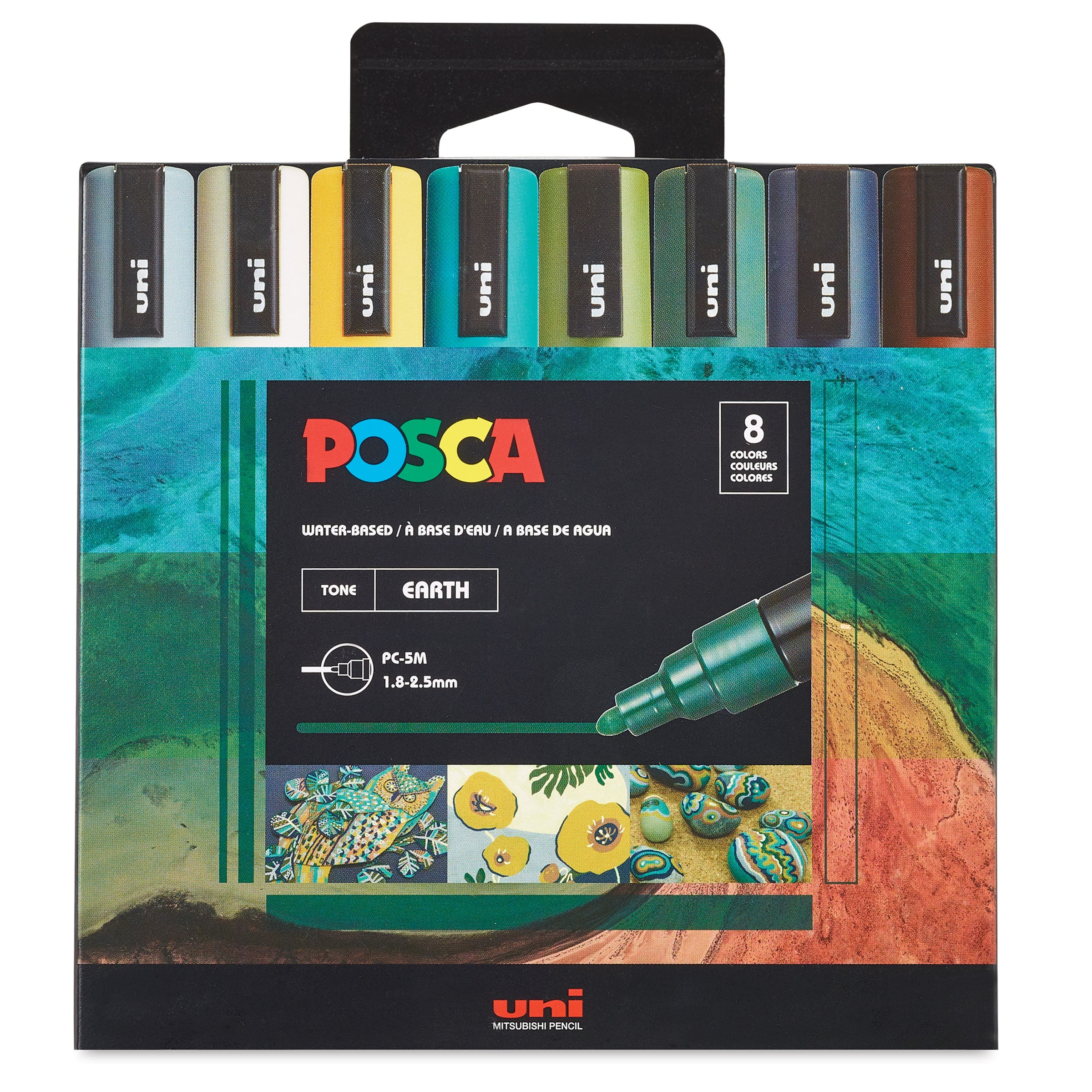 Ultimate Posca Marker Rock Decorating Set w/ Zip Up Storage Case