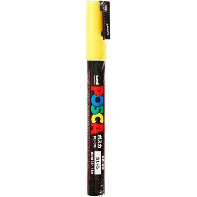 Uni Posca WaterBased Fine Marker, Yellow (PC3M.2)