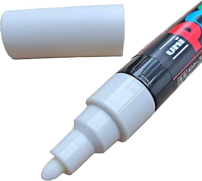 Uni Posca White Posca Water Based, Non Toxic Paint Pen Marker For