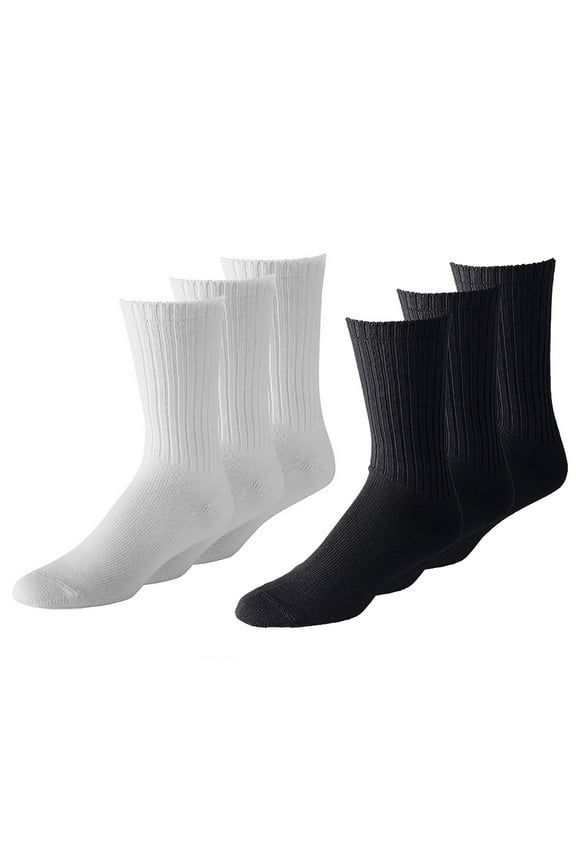 Uni Style Athletic Cotton Crew Socks 48 Pack Unisex Solid Black White Grey