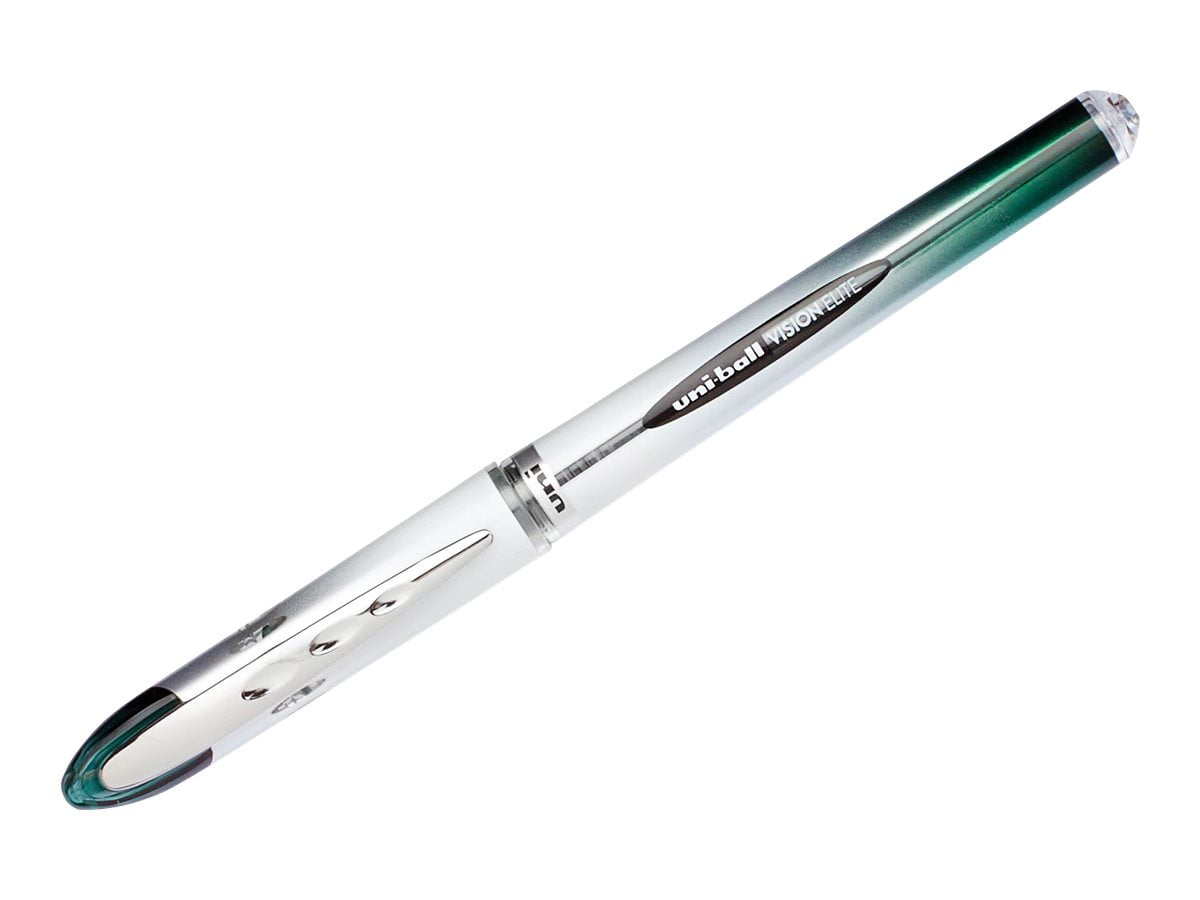 Uniball VISION ELITE BLX Rollerball pen green black pigment ink