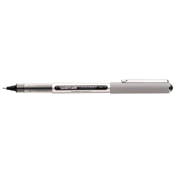 Uni-ball  Vision Acid-Free Waterproof Roller Ball Pen, 0.7 Mm. Fine Tip, Black