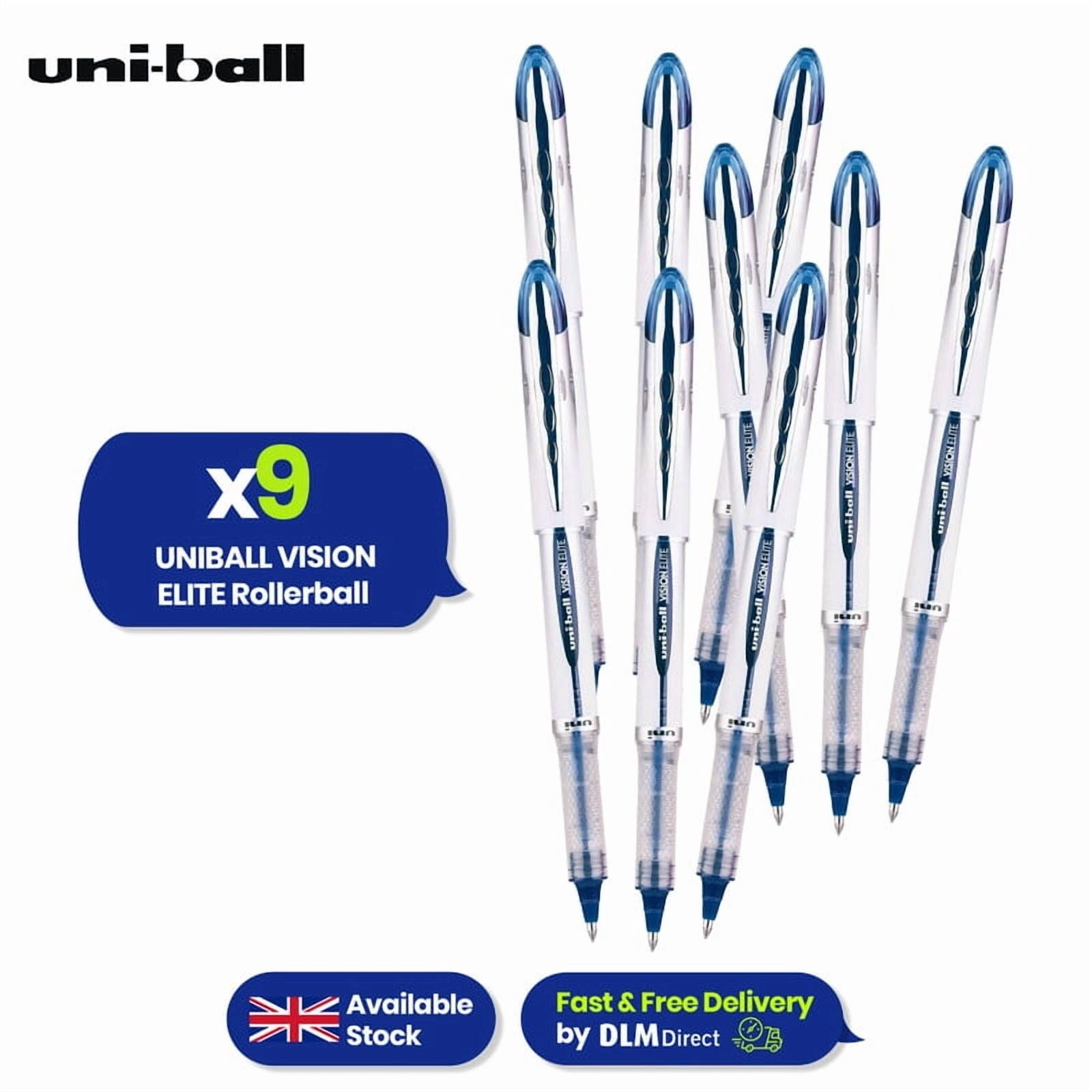 Ub200 Uni-ball Vision Elite UB200 Rollerball Pen - Black Liquid Ink Pen, 0 ...