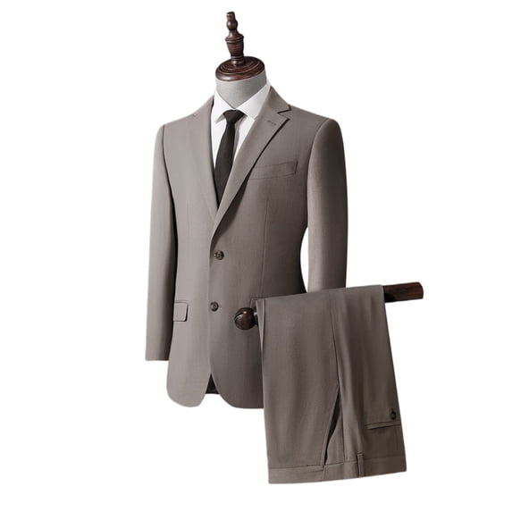 UniBerry Suits, Men Suits Classic Fit 2 Piece Suit Set One Button Casual Blazer Wedding Bussiness Suit Separates