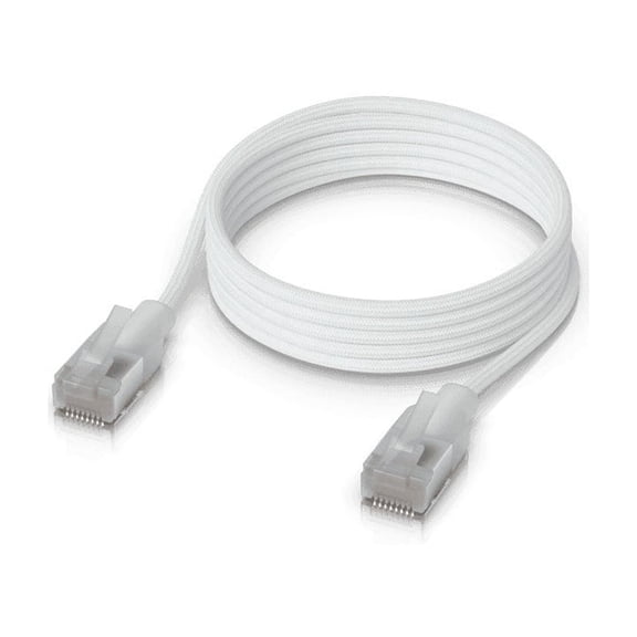 Ubiquiti Networks 3.2' UniFi Ether lighting Braided Cat6A Premium Patch Cable, White