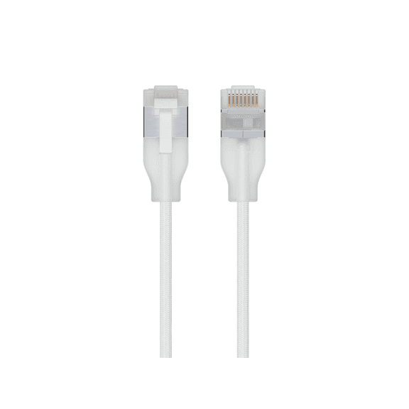 UniFi Premium Patch Cable, Ultra-thin braided RJ-45 ethernet cable (UACC-Cable-Patch-EL-C6A-0.15M-W)