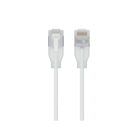 UniFi Premium Patch Cable, Ultra-thin braided RJ-45 ethernet cable (UACC-Cable-Patch-EL-C6A-0.15M-W)