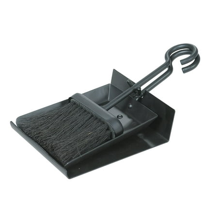 Uniflame Black Fireplace Shovel And Brush Set With Pan