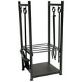 thumbnail image 1 of UniFlame Black Wrought Iron Log Rack w/ Tools, 1 of 2