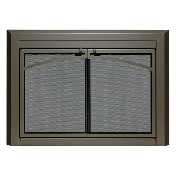 UniFlame "Gerri" Cabinet-style Fireplace Doors with Smoke Tempered Glass