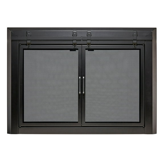 UniFlame "Gregory" Cabinet-style Fireplace Doors with Smoke Tempered Glass